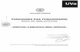 FUNCIONES PAS FUNCIONARIO AREA DE …...2013/12/20  · FICHA DE FUNCIONES DEL PERSONAL DE ADMINISTRACIÓN Y SERVICIOS FUNCIONES ClASIFICACIÓN Nl (PROPUESTA INICIAL) FUNCIONAL 43
