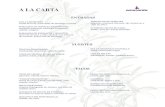 Menu Al la Carta copyamarantarestaurante.com/img/menus/Menu-a-la-Carta.pdf · 2019-06-30 · A LA CARTA ENTRADAS FUERTES COL A LAS BRASAS, aceite de trufa, queso bola de Ocosingo