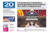 El Parlament reivindica una imposible investidura de Carles …€¦ · La ocupación hotelera en Barcelona caerá hasta once puntos esta Semana Santa Las fechas tempranas de las