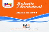 Boletín Municipal - Chajaríchajari.gob.ar/wp-content/uploads/2016/03/boletin_marzo...Marzo de 2014 Boletín Municipal 130 Boletín Municipal Expte. Nº 388/14 HCD Que por lo expuesto