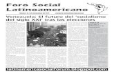 Foro Social Latinoamericanolinks.org.au/files/LASF 14.pdf · Foro Social Latinoamericano 4 de noviembre de 2012 El futuro del ‘socialismo del siglo XXI’ [cont. de pagina 1] ...