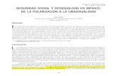 SEGURIDAD SOCIAL Y DESIGUALDAD EN MÉXICO: DE LA ... · BIENESTAR Y POLITICA SOCIAL VOL 1, NÚM. 1, pág. 59-82 61 desigualdad en ingresos por pensiones, y brechas en estados de salud