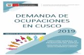 ENCUESTA DE DEMANDA OCUPACIONAL · 2019-03-28 · En el presente informe se muestran los principales resultados de la Encuesta de Demanda Ocupacional para el 2019 en la región Cusco.