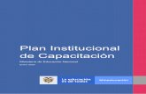 Plan Institucional de Capacitación - …...ón 7 iniciativas de mejora en la gestión pública donde las estrategias de capacitación tienen un papel relevante. Las temáticas priorizadas