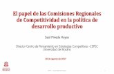 Presentación de PowerPoint - Competitivas · CEPEC - Universidad del Rosario 1 30 de agosto de 2017 . La competitividad y la productividad juegan un papel central en la estrategia