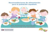 Recomendaciones de alimentación para la población española.alimentacionsaludable.es/PDF/Recomendaciones_alimentacion_equil… · para una vida más saludable. Edición 2016 . Recomendaciones
