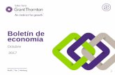 Boletín de economía - Salles Sainz Grant Thornton · 2017-10-30 · Jalisco, esto en relación al primer trimestre de 2016. ... (IED) acumulada, entre 1999 y 2016. A su vez, durante
