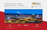 Informe de gestión 2017 - ACI Medellínsector de servicios (salud, desarrollo de software, BPOs y centros de servicios compartidos). Se Destaca la constante demanda de los inversionistas