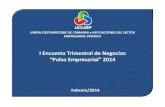 I Encuesta Trimestral de Negocios “Pulso Empresarial 2014 ETN 2014.pdfEvolución IEP-UCCAEP IV trimestres 2002IV trimestres 2002-2013 ... 7,4 7,2 6,5 7,0 6,3 6,9 6,5 6,3 6,0 ...