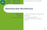 Derivación Numérica - OpenCourseWare de la Universidad de Oviedoocw.uniovi.es/.../intro/1C_C13387/T4Material/Tema5/Derivacion.pdf · Métodos para obtener reglas de derivación