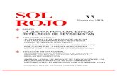 SOL 33 ROJO Marzo de 2010 - WordPress.com · Distribución del Sol Rojo: Sol Rojo, Postboks 237, 1501 Copenhagen, Denmark Correo electrónico: rsr@solrojo.org. SOL ROJO 3 Editorial