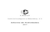 Informe de Actividades - CIMAT · 1. infraestructura humana 1.1 investigadores y tÉcnicos acadÉmicos 7 2. publicaciones 2.1 artÍculos publicados 13 2.2 capÍtulos en libros 24