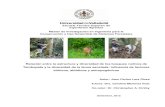 Relación entre la estructura y diversidad de los bosques ... 2013/Grant 2013... · Tambopata y la diversidad de la fauna asociada: influencia de factores bióticos, abióticos y
