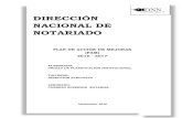 DIRECCIÓN NACIONAL DE NOTARIADO · DIRECCIÓN NACIONAL DE NOTARIADO Tel. 2528-5756 / Fax. 2528-5752 Web:  2 Plan de Acciones de Mejora (PAM), 2016 - 2017