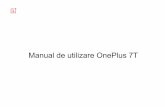 Manual de utilizare OnePlus 7TPro+...2. OnePlus 7T Pro este compatibil cu cablurile USB tip C. 3. Scoateți încărcătorul din priză după ce s-a încărcat telefonul, pentru a nu
