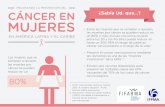 MEJORANDO LA PREVENCIÓN DEL CÁNCER EN ¿Sabía Ud. …€¦ · Entre las mujeres que se someten a revisión, las muertes por cáncer se pueden reducir en un 80% o más. Incluso