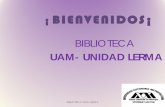 BOLETÍN DE BIBLIOTECA · 2018-10-04 · BIBLIOTECA UAM-LERMA 2. Esta guía tiene como fin, orientarte sobre los servicios que brinda la biblioteca, así como los procedimientos a