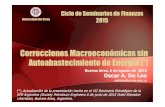 Correcciones Macroeconómicas sin Autoabastecimiento de ... · Buenos Aires, 6 de agosto de 2015 Oscar A. De Leo ... El costo del gas comprado esta dolarizado paga 5 usd/MMBtu por