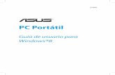 PC Portátil - Utilice el panel táctil o el teclado de su equipo portátil para iniciar y personalizar sus aplicaciones. 1. Desplace el puntero del ratón hacia la parte superior