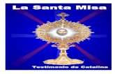 La Santa Misa internet - Corazonessagrados (Sitio …...LA SANTA MISA En la maravillosa catequesis con la que el Señor y la Virgen María nos han ido instruyendo -en primer lu-gar