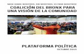 PLATAFORMA POLÍTICA · 2015-12-07 · ÍNDICE 1. PRÓLOGO Antecedentes Nuestro proceso de participación comunitaria Cómo desarrolló nuestra comunidad esta plataforma 2. PLATAFORMA