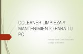 CLEANER LIMPIEZA Y MANTENIMIENTO PARA TU PC · 2017-05-03 · Argente Disk Cleaner ... Utilities abarc a todos los ámbitos de limpieza y optimización de Windows. FCleaner FCleaner