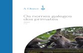 Os nomes galegos dos primates · Citación recomendada / Recommended citation: A Chave (20202): Os nomes galegos dos primates.Xinzo de Limia (Ourense): A Chave.  ...