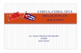 CHINA-CUBA: UNA RELACION EN ASCENSO · 2012-12-12 · Presencia china: Se institucionaliza la migración Cuba -China: Una relación en ascenso 1861-1900 1864: España y China firman