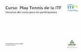 Play Tennis Course - Federación Hondureña de Tenis...Lo más importante del trabajo del entrenador de tenis es hacer que los iniciantes jueguen el juego desde su primera lección.