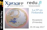 (Federación de Educación Municipal de Rovaniemi) La FP en ... › portal › attachments › ... · La FP en Finlandia •Hay 164 ciclos de FP. •Contenidos profesionales prácticos