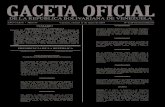 N° 6.424 Extraordinario GACETA OFICIAL DE LA ......N 6.424 Extraordinario GACETA OFICIAL DE LA REPÚBLICA BOLIVARIANA DE VENEZUELA 1 AÑO CXLVI - MES IV Caracas, viernes …