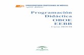 Programación Didáctica OBOE EEBB · 2020-01-29 · Conocimiento de obras propias del repertorio del instrumento a través de medios audiovisuales. Realización de conciertos periódicos