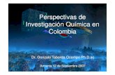 Perspectivas de Investigación Química en Colombiablade1.uniquindio.edu.co › uniquindio › eventos › siquia › ... · 2008-01-01 · 300 400 500 600 700 800 No. Art í culos