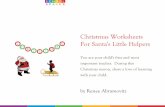 Oktatóprogramok Koronavírus idejéregyakorolj.hu › szokasok › karacsony › karacsonyfeladat1.pdf · Title: Christmas Worksheets For Santa's Little Helpers Author: School Sparks