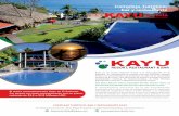 Complejo Turístico, bar y restaurante KAYUYU › wp-content › uploads › 2016-09... · Kayu es unresort de lujo, cuenta con siete habitaciones con amplia vista al Océano Pacífico,