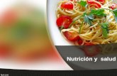 Nutrición y salud€¦ · Nutrición y salud . Objetivo • Analizar las características de los diferentes nutrientes y su valor en la dieta. ¿Qué es la energía? La energía