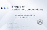 Bloque IV - Universitat de València › rasea3 › docs › RC7.pdf · 2011-10-14 · Bloque IV Redes de Computadores Rafael Sebastian Departamento de Informática Escuela Técnica