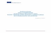 Instrucciones para cumplimentar el formulario electrónico para …erasmusplus.injuve.es/opencms/export/download/formula... · 2017-03-31 · Instrucciones para cumplimentar el formulario
