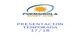 PRESENTACIÓN TEMPORADA 17/18 - Fuengirola · 8. Preocúpese de la capacitación de los entrenadores, proporcionándole toda la información que considere necesaria. 9. Promueva los
