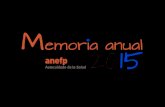 Memoria anefp 2015...51 Encuentro Anual Europeo Barcelona Comités de trabajo Comités de trabajo AESGP Reuniones in company al día Índice Índice Memoria anual 02 Formación anefp