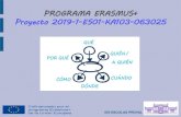 PROGRAMA ERASMUS+ Proyecto 2018-1-ES01-KA103-047619 · 2020-06-11 · Movilidades para estudios ... Para alumnos beneficiarios de una beca de estudios de carácter general del Ministerio