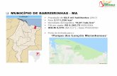 MUNICÍPIO DE BARREIRINHAS - MA - CNMgovernancaparaoturismo.cnm.org.br/assets/downloads/... · MUNICÍPIO DE BARREIRINHAS - MA População de 62,5 mil habitantes (2017) Área 3.111,296