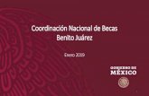Coordinación Nacional de Becas Benito Juárez · Coordinación Nacional de Becas “Benito Juárez” La contratación de personal de honorarios, así como de vehículos, se liberará