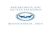 Memoria de actividades 2014 Bancosol · Actividad 3: Campaña de Navidad en Centros Educativos de Málaga y provincia. En los últimos años cuando se acercan las fiestas navideñas