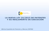 Nueva Ley de Patentes 24/2015 1 de junio de 2017 › export › sites › oepm › comun › documentos_relacion… · Procedimientos de revocación y limitación En el proceso de