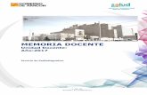 MEMORIA DOCENTE - Aragon › uploads › ... · H.U. Miguel Servet Memoria Docente Sector Zaragoza II F_08_CD Revisión: E (13/09/2017) Página 1 de 20 1. Personal médico de plantilla