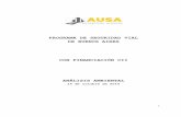 Analisis Ambiental AUSA Programa de Seguridad Vial de ... · Facundo Quiroga. • Modificación de rama de pesados de calle 9. Para el cruce del playón ferroviario y atendiendo a