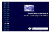 Presentación de PowerPoint › ca › la-facultat › memoria › fitxers › Memoria FME 2002-03.pdfDiplomatura d’Estadística Recull de la matrícula per cursos En aquest recull