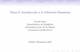 Tema 6: Introducción a la Inferencia Bayesianahalweb.uc3m.es/esp/Personal/personas/causin/esp/2012-2013/SMB/… · Pasos en la inferencia Bayesiana Laverosimilitud marginalo distribuci