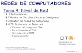 REDES DE COMPUTADORES - Universidad de Sevilla · v Entender los principios que hay detrás de los servicios del Nivel de Red: ... aplicación transporte red enlace físico aplicación